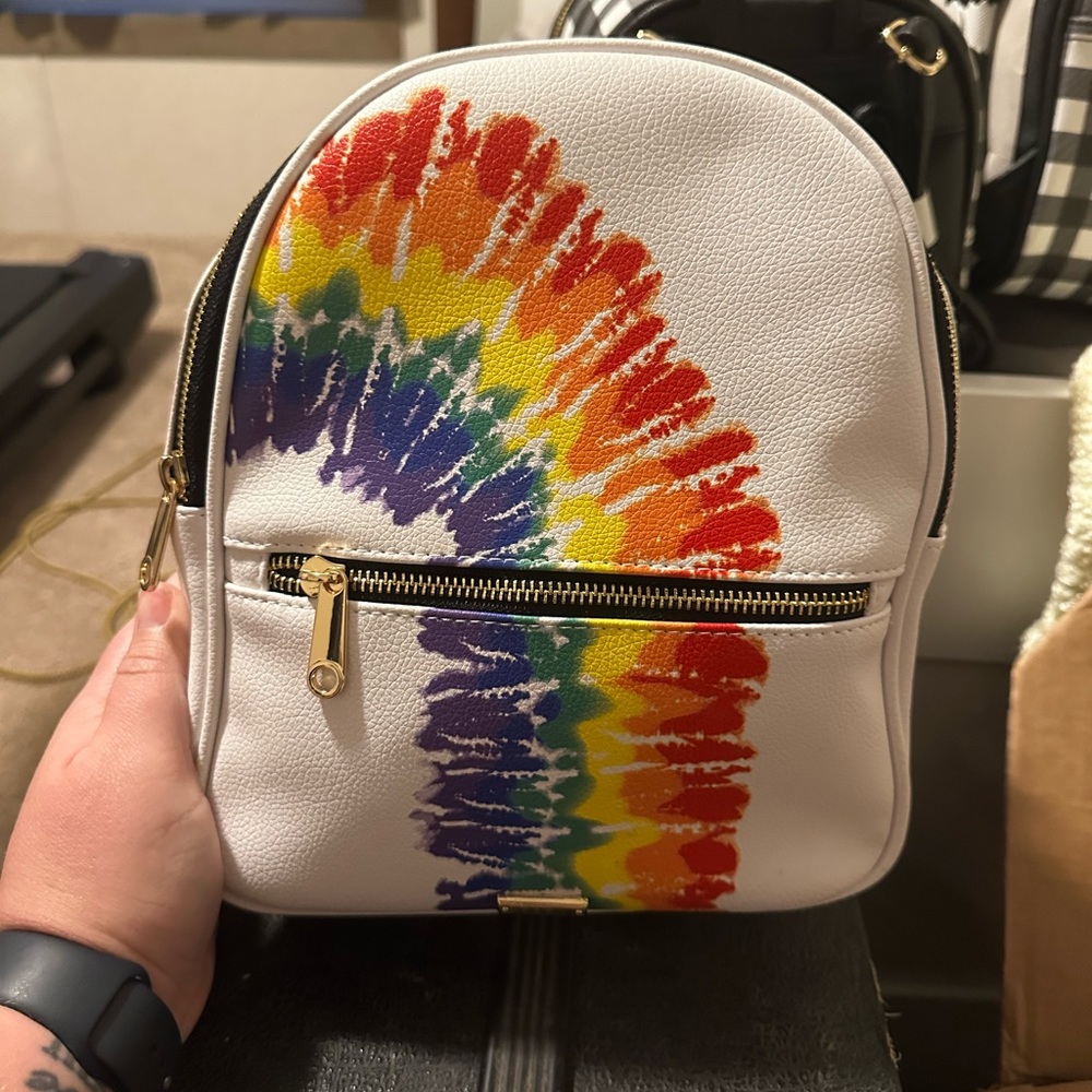Claire’s rainbow back pack